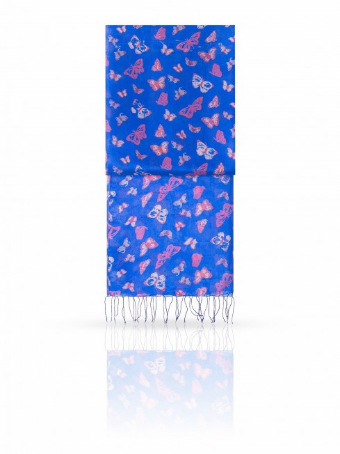 Палантин Женский S20-BUTTFLY/ROYAL.BLUE